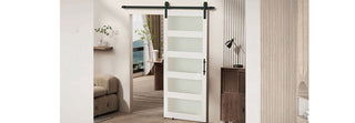 PVC Glass Barn Door