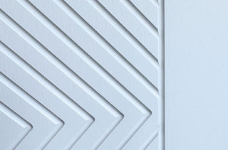 Contemporary Brush Finished Fiberglass Entry Door with Brickmould