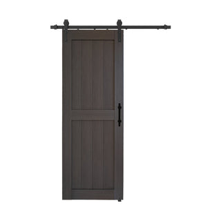 SUMMIT PINES Barn Door with Sliding Door Hardware Kit, Covered with Water-Resistant PVC Surface, P001
