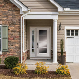 8 Lite Low-E Glass for Fiberglass Entry Knock-down Door