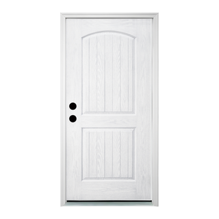 SUMMIT PINES 36 X 80 Inches Knock-Down Fiberglass Exterior Door With Brickmould, Hand Inswing