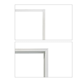 SUMMIT PINES 36 x 80 Smooth Fiberglass Entry Door left-hand inswing ,6 Lite 3/4 View Clear Low-E Glass